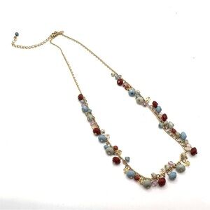 Premier Designs Beaded Gold Tone Necklace | N064